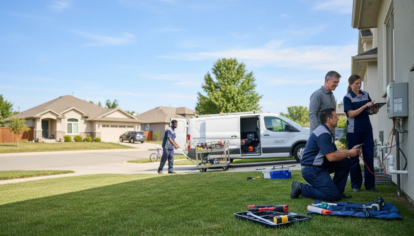 Tankless water heater service in Thornburg, IA